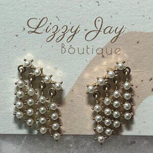 Pearl Drop Movement Earrings